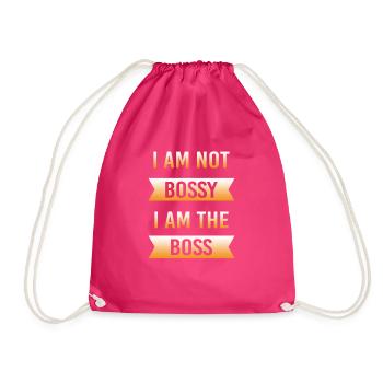 Bossy Boss Chef Chefin Führungskraft Mutter - Turnbeutel - Fuchsia - Vorne