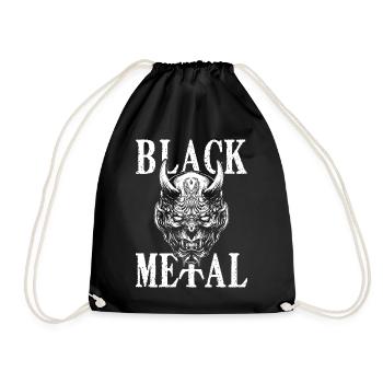 Black Metal Demon - Drawstring Bag - black - Front