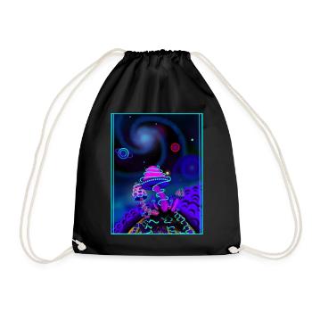 Magic mushrooms - Drawstring Bag - black - Front