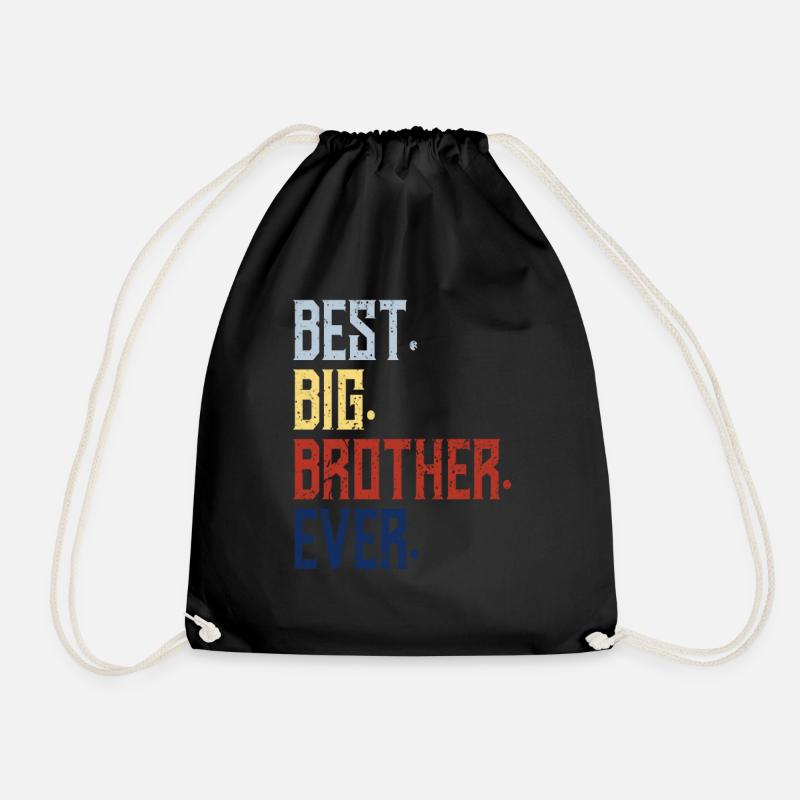 Bester Big Brother aller Zeiten - Turnbeutel - Schwarz