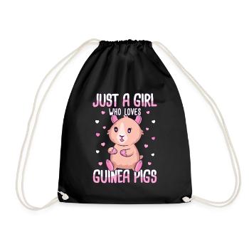 Doux Cochon d’Inde Disant Motif Fille - Sac de sport léger - noir - Devant
