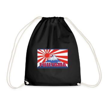 Fujiyama la plus haute montagne du Japon - chemise Fuji cool - Sac de sport léger - noir - Devant