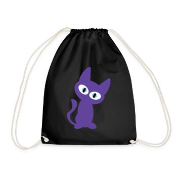 Lula Cat Design pour le ventilateur de chaton - Sac de sport léger - noir - Devant