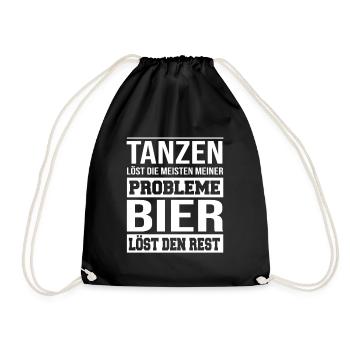 Tanzen löst die meisten meiner Probleme - Turnbeutel - Schwarz - Vorne