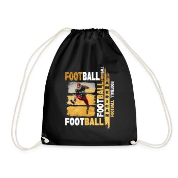Joueur de football américain Gold Vintage Retro Sport - Sac de sport léger - noir - Devant