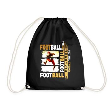 Joueur de football américain Gold Vintage Retro Sport - Sac de sport léger - noir - Devant