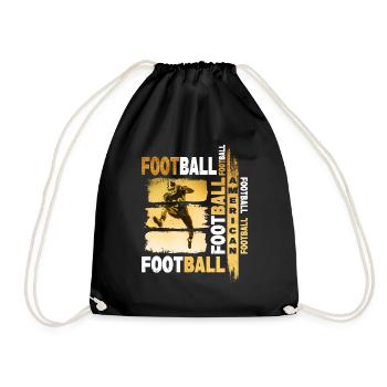 Joueur de football américain Gold Vintage Retro Sport - Sac de sport léger - noir - Devant