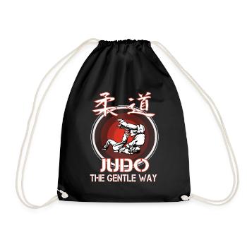The Cool Judo The Gentle Way Outfit - Drawstring Bag - black - Front