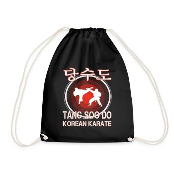 Tang so Do the korean Karate Design - Drawstring Bag - black - Front
