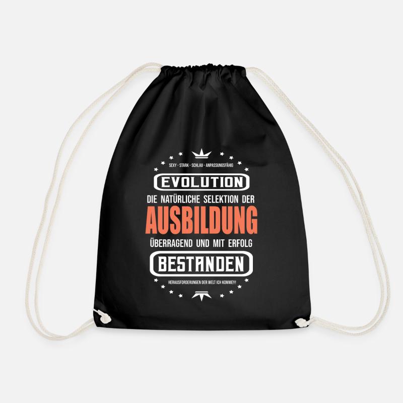 Ausbildung bestanden, das coole Azubi Design - Turnbeutel - Schwarz