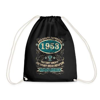 1953 der bester Jahrgang Design - Turnbeutel - Schwarz - Vorne