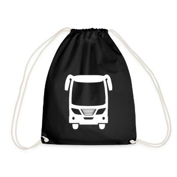 Autocar, conception omnibus pour le conducteur de bus - Sac de sport léger - noir - Devant