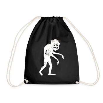 Lustiger Zombie, cooles Design für den Zombies Fan - Turnbeutel - Schwarz - Vorne