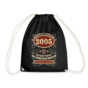 2005 der bester Jahrgang Design - Turnbeutel - Schwarz - Vorne