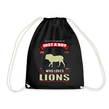 Juste un garçon qui aime la tenue de lion - Sac de sport léger - noir - Devant