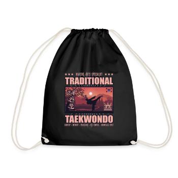 taekwondo korea 3 - Turnbeutel - Schwarz - Vorne