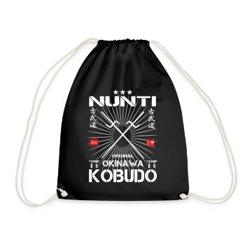 Nunti Kobudo Okinawa Design - Turnbeutel - Schwarz - Vorne