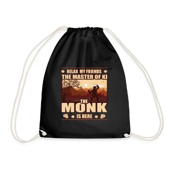 The Monk, Master of AI - great role-playing game design - Drawstring Bag - black - Front