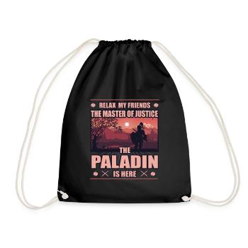 Paladin - Master of Courage: Courage and Honor Combined - Drawstring Bag - black - Front