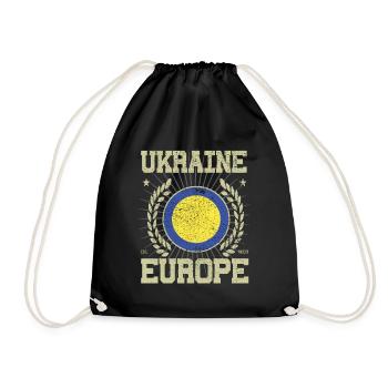 Cool Ukraine Design - Drawstring Bag - black - Front