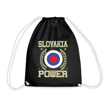 Design slovaque cool - Sac de sport léger - noir - Devant