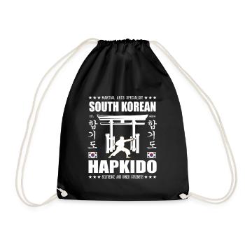 conception d’arts martiaux hapkido cool avec kanji - Sac de sport léger - noir - Devant