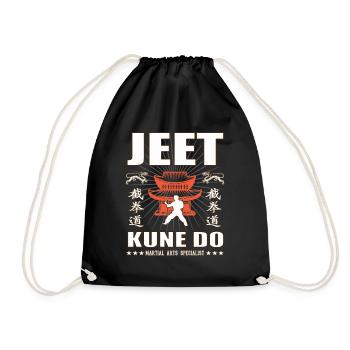 cooles Jeet-Kune-do Kampfsport Design mit Kanji - Turnbeutel - Schwarz - Vorne