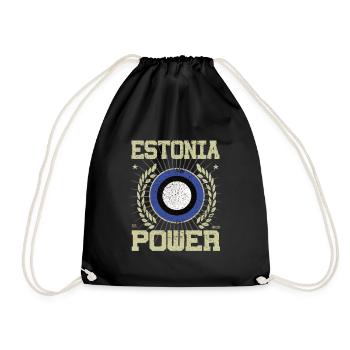 Cool Estonie, Design - Sac de sport léger - noir - Devant