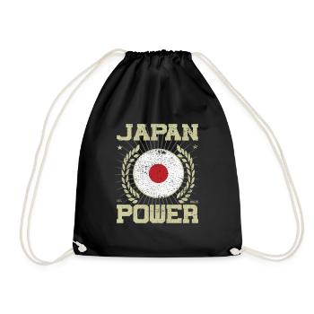 Design japonais cool - Sac de sport léger - noir - Devant