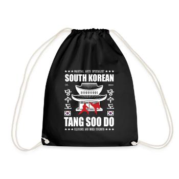Cool Tang so Do Arts Martiaux Design avec Kanji - Sac de sport léger - noir - Devant