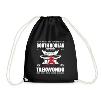conception d’arts martiaux de taekwondo cool avec kanji - Sac de sport léger - noir - Devant