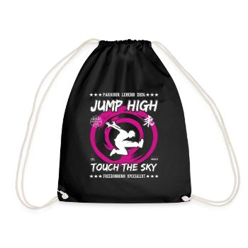 Parkour, Freerunning - Sautez haut Touchez le ciel - Sac de sport léger - noir - Devant