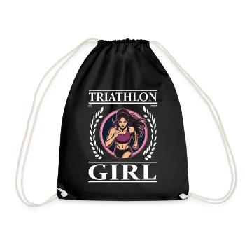 Triathlon Girl – Pour l’athlète d’endurance - Sac de sport léger - noir - Devant