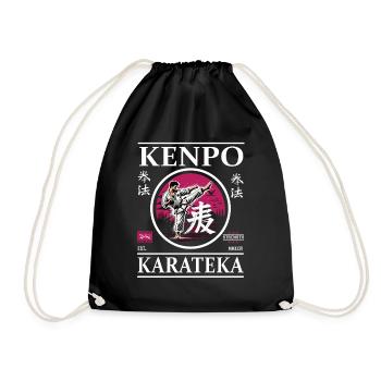 Kenpo Karateka – Master of Flowing Techniques - Drawstring Bag - black - Front