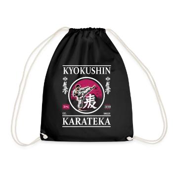 Kyokushin Karateka – Path to the Ultimate Discipline - Drawstring Bag - black - Front