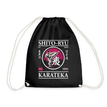 Shito-Ryu Karateka – Meister der Präzision - Turnbeutel - Schwarz - Vorne