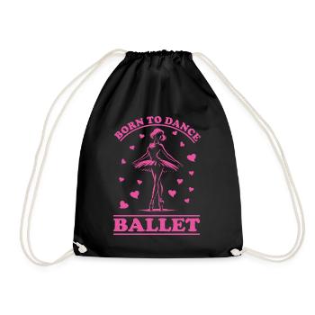 Ballet – Né pour danser - Sac de sport léger - noir - Devant
