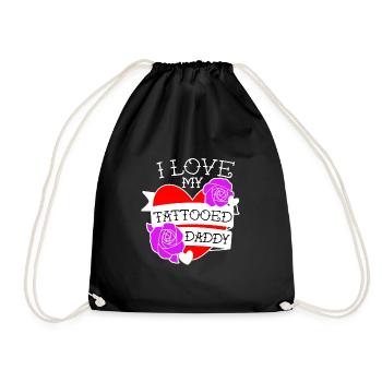 I Love My Daddy - Drawstring Bag - black - Front