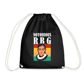 Tshirt Vintage Notorious RBG - Ruth Bader Ginsbur - Sac de sport léger - noir - Devant