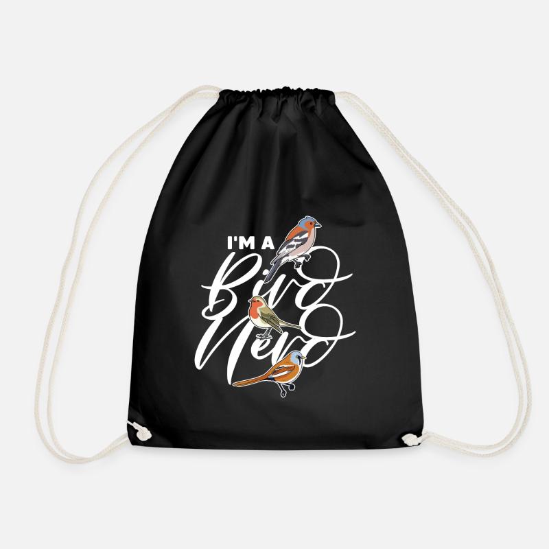 bird nerd Design for a bird lover - Turnbeutel - Schwarz