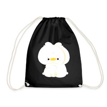 Duck Couple - Drawstring Bag - black - Front