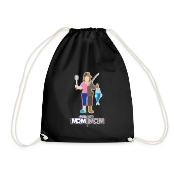 Votre maman ma maman - cadeau de pêcheur drôle de pêcheur - Sac de sport léger - noir - Devant