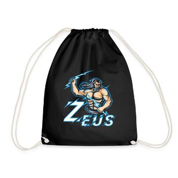 Zeus Mythologie grecque Graphique - Sac de sport léger - noir - Devant