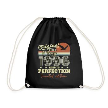 May 1996 | May 1996 May 1996 Birthday Gift - Drawstring Bag - black - Front