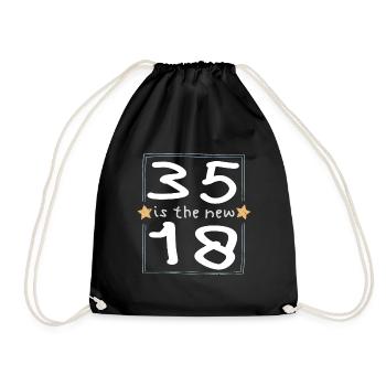 35 est la nouvelle police 18 pour enfants - Sac de sport léger - noir - Devant