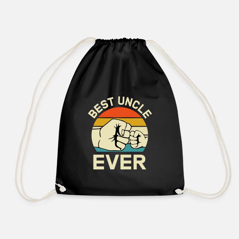 Bester Onkel aller Zeiten Geschenk, Bester Onkel, Geschenk für Onkel, - Turnbeutel - Schwarz