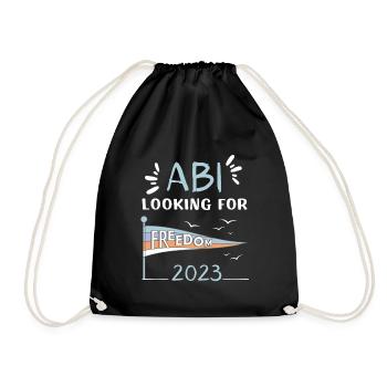 ABI looking for freedom - Turnbeutel - Schwarz - Vorne