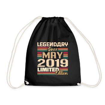 May 2019 May - Jubilee May 2019 - Drawstring Bag - black - Front