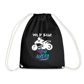 wild boar audio - Sac de sport léger - noir - Devant
