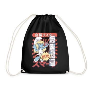 Les Schtroumpfs La Schtroumpfette BD Japonais - Sac de sport léger - noir - Devant